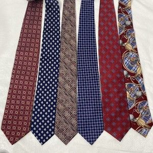 Lot 6 Jos A Bank Silk Neck Ties
